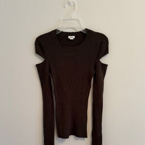 Garage Olive Ribbed Sweater